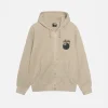 8 BALL ZIP HOODIE PIGMENT DYED KHAKI