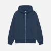BEACH ROOTS ZIP HOODIE STUSSY NAVY1