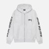 BIG CITIES ZIP HOODIE WHITE