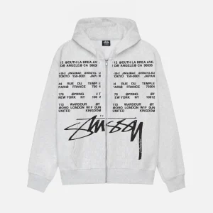 LOCATIONS ZIP HOODIE