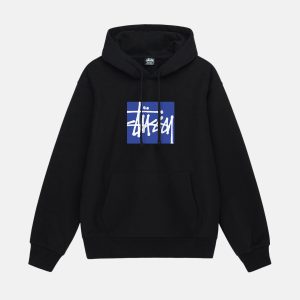 STOCK BOX HOODIE – Black
