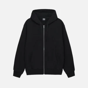 STUSSY BEACH ROOTS ZIP HOODIE – BLACK