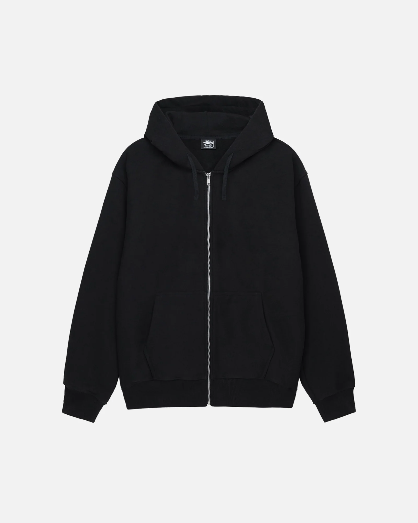 STUSSY BEACH ROOTS ZIP HOODIE – BLACK