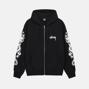 STUSSY DRAGONS ZIP HOODIE