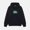 STÜSSY STAR HOODIE PIGMENT DYED BLACK