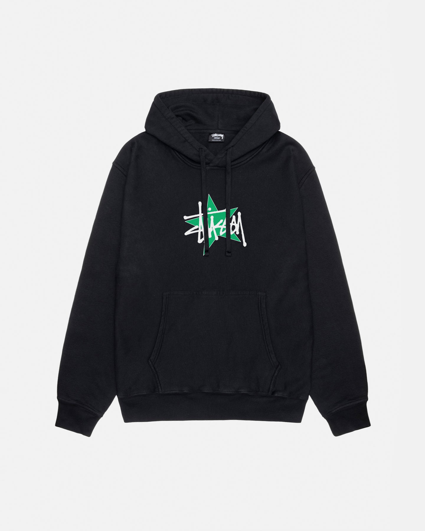 STÜSSY STAR HOODIE PIGMENT DYED BLACK