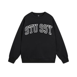Stussy Collegiate Arch Crewneck – Black