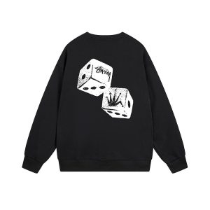 Stussy Fuzzy Dice Crown Crewneck Sweatshirt
