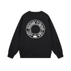 Stussy Crown Crewneck Sweatshirt – Black