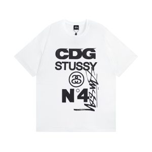 CDG x Stussy No. 4 Tee White