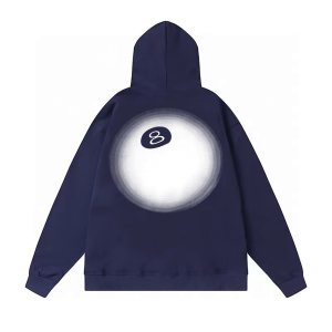 Stussy Faded 8 Ball Hoodie Navy
