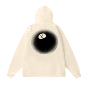 Stussy Faded 8 Ball Hoodie Natural
