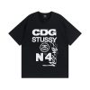CDG x Stussy No. 4 Tee Black