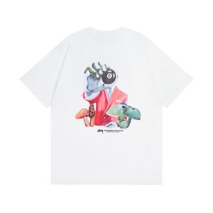 Stussy Mushrooms In The Clouds T-Shirt White