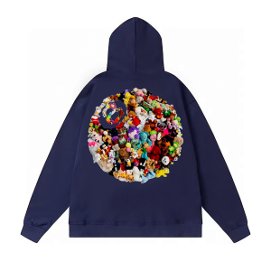 Stussy Plush 8 Ball Hoodie Navy