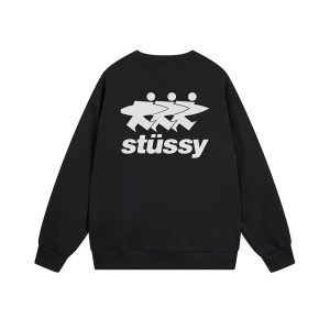 Stussy Surfwalk Crewneck Black