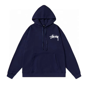 Stussy Plush 8 Ball Hoodie Navy