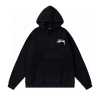 Stussy Plush 8 Ball Hoodie Black