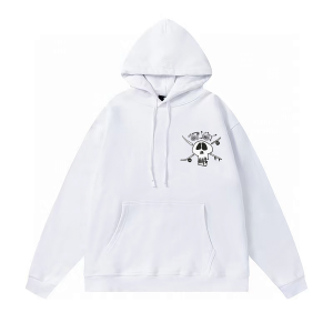 Stussy Surf Skate Skull Hoodie White