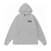 Stussy Plush 8 Ball Hoodie Ash Heather