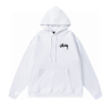Stussy Plush 8 Ball Hoodie White