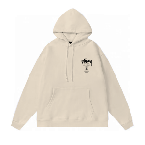 Stussy Cities Graphic Hoodie Natural