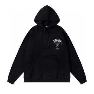 Stussy Cities Graphic Hoodie Black