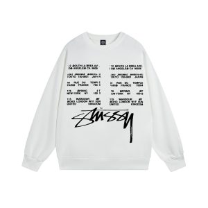 Stussy World Tour Crewneck White