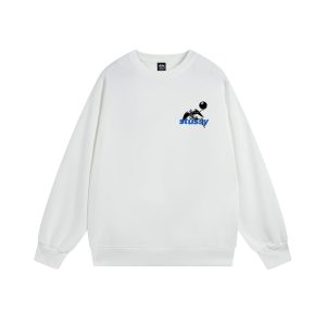 Stussy Apocalypse Crewneck Sweatshirt White