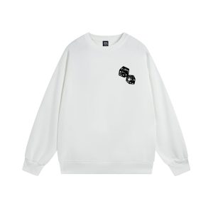 Stussy Fuzzy Dice Crown Crewneck Sweatshirt