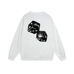 Stussy Fuzzy Dice Crown Crewneck Sweatshirt